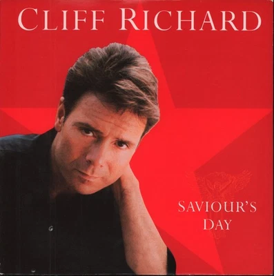 Cliff Richard Saviour's Day 7" vinyl UK Emi 1990 - pic sleeve XMAS90 - Image 1 of 3