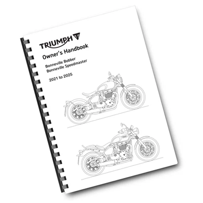MANUAL DO PROPRIETÁRIO TRIUMPH - 2021 A 2025 - BONNEVILLE BOBBER / SPEEDMASTER - Imagem 1 de 2