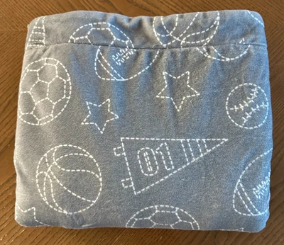 The PeanutShell Sports Gray Baby Blanket Lovey Soft Blanky 38'' x 30'' - Image 1 of 4