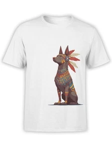 FANTUCCI Tribal Guardian T-Shirt | Noble Dog Warrior Tee | Unisex - Picture 1 of 5