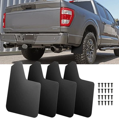 4x Wide Rally Mud Flaps Splash Guards Mudguards For Ford F150 F250 F350 F-Seris - Imagem 1 de 4