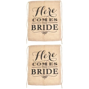Set of 2 Hochzeitsrichtlinien Bräutigam Banner Für Hochzeitsdekorationen - Bild 1 von 11