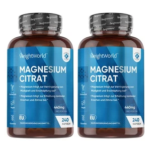 WeightWorld Magnesium Citrate   240 Capsules - Bild 1 von 8