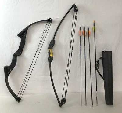 Archery Grab Bag Lot 2 Youth Bows PSE & Barnett with 4 Practice Arrows & Quiver - Image 1 of 4