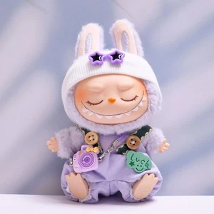 The Monster Plush Doll Keychain Doll Clothes Lovely Suit No Toys 17cm LA~BU~BU - Picture 1 of 11