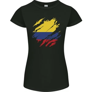 Camiseta De Corte Petite Para Mujeres Del Día De La Bandera De Columbia - Imagen 1 de 23