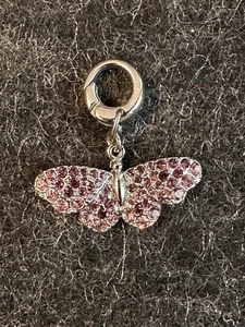 Fossil Charm Anhänger Bettelarmband „Schmetterling - Butterfly“ mit Lila Glitzer - Bild 1 von 3