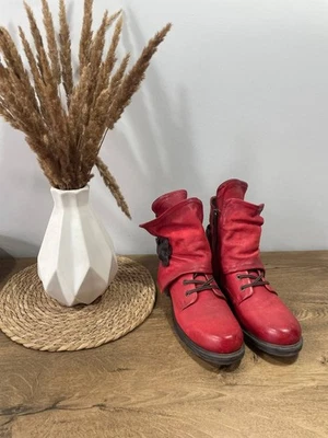 A.S.98 Botas moteras de cuero al tobillo talla 40 US 8 UK 7 Foto 1 de 4