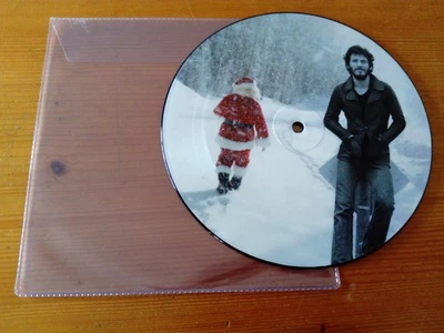 Bruce Springsteen Santa Claus Is Comin' To Town /Because Vinyl 7" PICTURE DISC - image 1 of 4