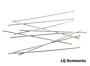 50 EA STERLINGSILBER KOPFSTIFTE 22 Ga 2 Zoll - Bild 1 von 1