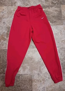Ende der 90er Vintage rote Nike Team Jogginghose Größe Medium EUC Reißverschlusstaschen  - Bild 1 von 7