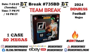 HOUSTON TEXANS 2024 Panini Donruss Football Mega CASE 20 BOX Break #735BD - Imagen 1 de 1