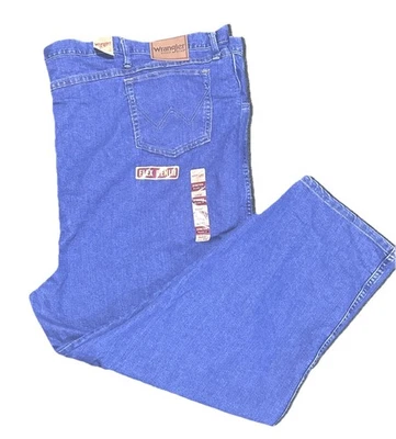 NWT- Wrangler Relaxed fit Men’s Jeans Size 66 X 30 Flex Denim Stretch Irregular - Image 1 of 4