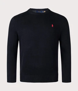 Polo Ralph Lauren Pullover Baumwolle gerippt Rundhals, schwarz, XXL TTG - Bild 1 von 3