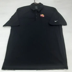 Nike Frito Lay Logo Uomo Golf Polo 2XL Nera Manica Corta Ricamata Atletica - Foto 1 di 8