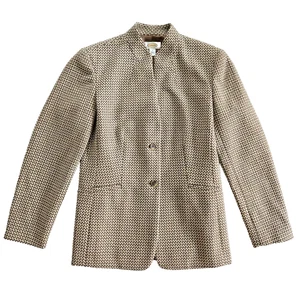 Talbots Wollblazer Damen 6 hellbraun Fischgrät Tweed klassisch minimal Karriere adrett - Bild 1 von 12