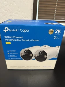TP-Link - Tapo Smart Wire-Free Indoor/Outdoor Security Camera (2-Pack) OPEN BOX - Picture 1 of 8