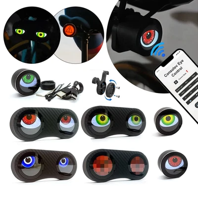 Smart Bicycle Tail Light Devil's Eyes Waterproof Bike Lights for Night Ridi USB - Image 1 of 4