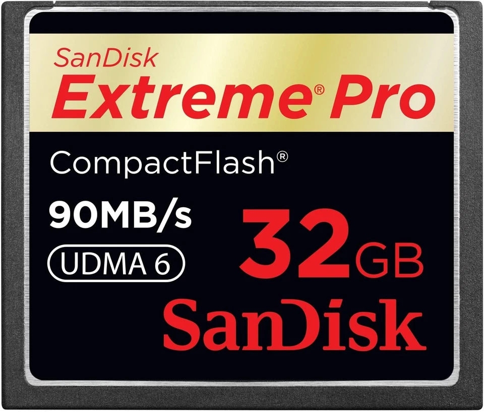 SanDisk Extreme Pro CompactFlash 32 GB Memory Card 90MB/s (SDCFXP-032G-X46) - Image 1 of 1