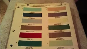 1960  EDSEL PAINT CHIP CHART - Picture 1 of 1