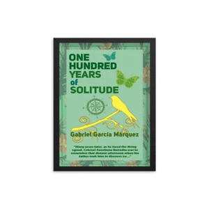 One Hundred Years of Solitude by Gabriel García Márquez Book Poster - Imagen 1 de 3