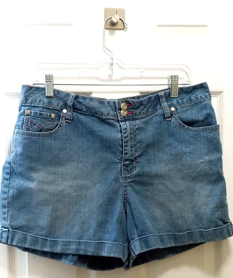 L.A. Blues Vintage Blue Denim Jean Shorts Womens Sz 14 90s Y2K Casual Vtg Summer - Image 1 of 4