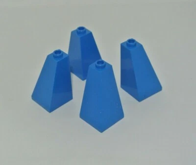 LEGO Castillo: 4x Doble Pendiente Techo 2 x 2 x 3 - Ref 3685 Azul - Set 6098 ... - Imagen 1 de 2