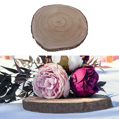 CEPEWA Baumscheibe Holzscheibe Ø44,5 Paulownia Holzplatte Scheibe Hochzeit Deko Basteln