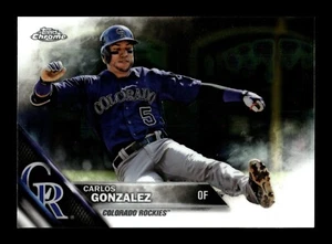 2016 Topps Chrome Baseball Carlos Gonzalez #51 Colorado Rockies - Picture 1 of 2