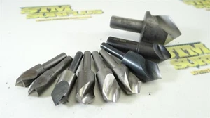 LOT OF 9 HSS SINGLE FLUTE COUNTERSINKS 3/8" X 90° TO 1-1/4" X 90° KEO FORD MORSE - Picture 1 of 8