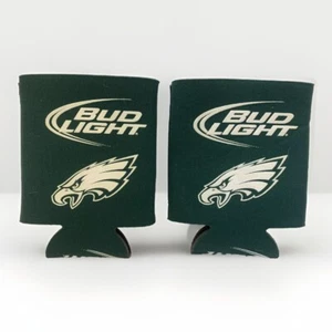 Philadelphia Eagles SUPERBOWL LIX Bud Light BEER CAN Koozie 2-Pack FITS 16oz 2PC - Picture 1 of 8