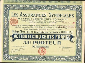 LES INSURANCE SYNDICALES (TOULOUSE 31) (H) - Bild 1 von 1