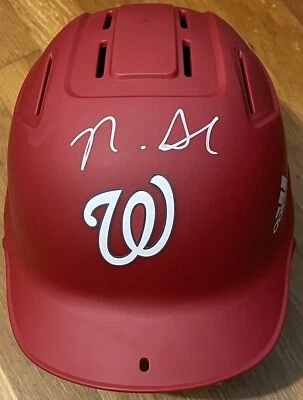 Nick Senzel Signed Autographed Washington Nationals Batting Helmet PSA/DNA COA - Image 1 of 3
