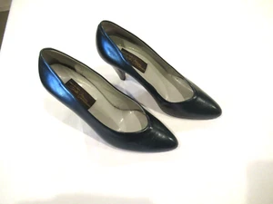 Sesto Meucci dark green leather heels, sz. 6.5B - Picture 1 of 8