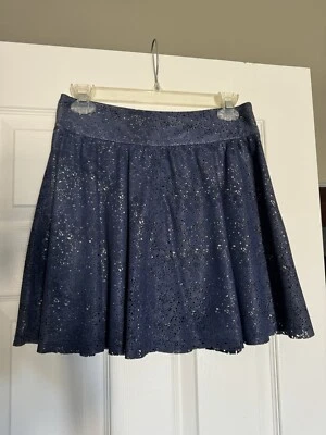 Alice Olivia Blue Leather Skirt Size2  - Image 1 of 4