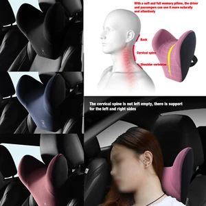 Asiento de coche en forma de U reposacabezas almohadilla cabeza ergonómica cuello cojín de reposo - Imagen 1 de 16