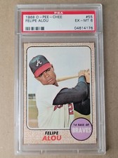 1968 O-Pee-Chee # 55 Felipe Alou PSA 6 EX-MT Braves