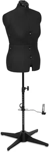 Sew Simple FG307 Adjustable Dress Form Black M-L (US Dress Size 10-16) 8 Part Fe - Picture 1 of 12