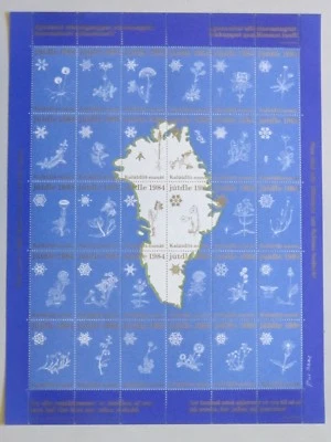 Greenland Christmas Stamps Seal Caritas 1984 MNH UNFOLDED full set - Image 1 of 2