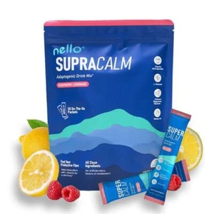 Supercalm Drink Mix w/ Ashwagandha KSM 66 Magnesium Glycinate Raspberry Lemonade - Picture 1 of 10