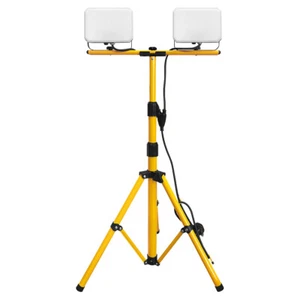 IP65 50w x 2 LED Twin Flood Light Tripod Stand Job Site Lighting 6500K TRI05 - Bild 1 von 10