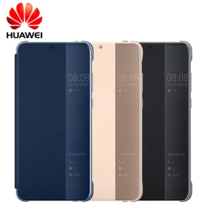 100 % Original Luxus PU Leder Smart View Flip Cover Hülle für Huawei P20 Pro - Bild 1 von 13