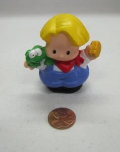 Fisher Price Little People FARMER EDDIE with FREDDIE & RED BANDANA for FARM BARN - Picture 1 of 3