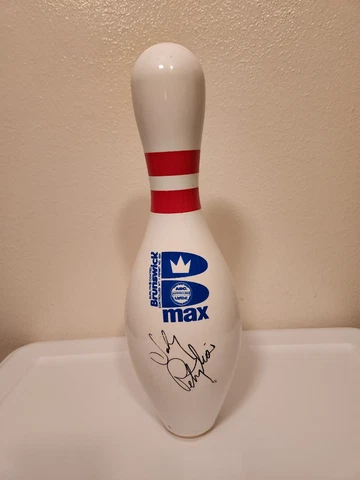 Brunswick Max Autographed Bowling Pin John Petraglia & Walter Ray Williams Jr Cover