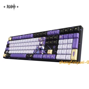 Genshin Impact Ke Qing RGB JDA Key Cap TTC Axis body Mechanical Keyboard 107Keys - Picture 1 of 12
