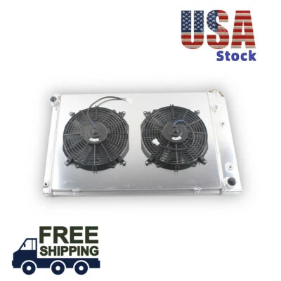 3Row Radiator+Fan For Chevrolet 1979 K5 Blazer /1973 P10 Van /1987 R10/V30/ GMC - Image 1 of 4
