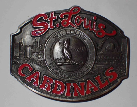 RARE COLLECTIBLE VTG. 1988 ST. LOUIS CARDINALS PROTOTYPE BELT BUCKLE #0/10000 Cover