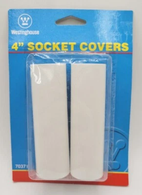 Westinghouse Socket Covers Standard Base 4" White 70371. Factory Sealed New! - Image 1 of 3