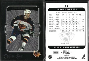 07/08 2007-08 O-Pee-Chee Micromotion Negro #32 Pascal Dupuis Jets/100 - Imagen 1 de 1