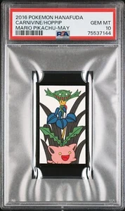 Pokemon Hoppip & Carnivine Rare Pokemon Hanafuda Card TCG PSA 10 Gem Mint - Picture 1 of 1
